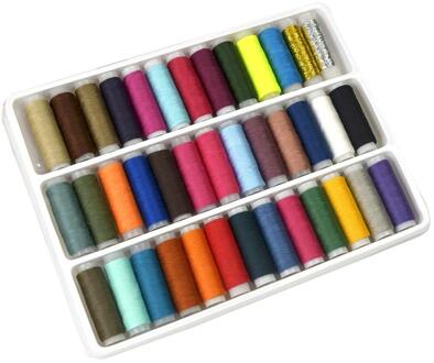 150 Yards Een Rol 39 Kleur Set Naaigaren Polyester Draad Set Hand Stiksels Duurzaam Naaigaren Voor Hand Machines fd