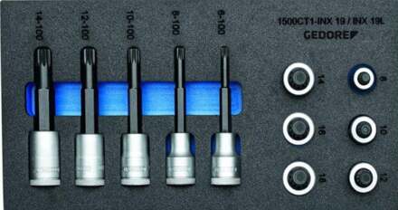 1500 CT1-INX 19 LK 2957957 Schroevendraaierdop 11-delig
