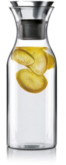 1500ml 35Oz Glas Pitcher Drip-gratis Karaf met Rvs Siliconen Flip-top Deksel Glas Water pitcher Koelkast Ice Tea Maker