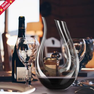 1500Ml Grote Decanter Handgemaakte Kristallen Rode Wijn Brandy Champagne Glazen Decanter Fles Jug Schenker Beluchter Voor Familie Bar