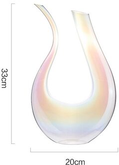 1500Ml Thuis Wijn Decanter Europese Stijl Glas Heupfles Wineware Loodvrije Crystal Quick Decanter Bar Restaurant Utens kleurrijk
