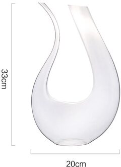 1500Ml Thuis Wijn Decanter Europese Stijl Glas Heupfles Wineware Loodvrije Crystal Quick Decanter Bar Restaurant Utens transparant