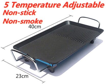 1500W Elektrische Bbq Grill Ovens Koreaanse Voor Keuken Thuis Non-stick Elektrische Gereedschap Voor Barbecue Fornuis Non-Stick Kookplaat
