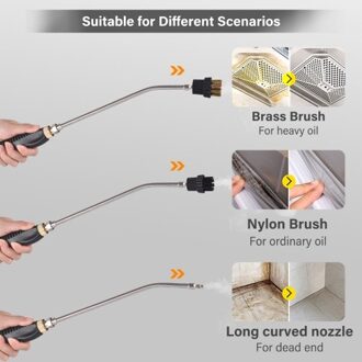 1500W Portable Steam Cleaner High Temperature Pressurized Steam Cleaning Machine Tankless and Heavy Duty Steamer for Kitchen Livingroom Bathroom Car