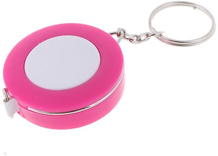 150Cm/60 "Meetlint Draagbare Intrekbare Heerser Kinderen Hoogte Heerser Centimeter Inch Roll Tape Meisjes rood