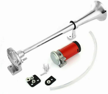 150Db 12V Super Loud Air Horn Compressor Single Horn Truck Train Ship Portable Car Single Pipe Air Whistle