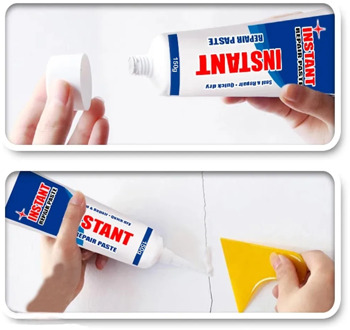 150G Instant Waterproof Wall Repair Paste Easily Seal Holes Cracks White Tile Gap Wall Repair Grout clean up Cleaner 2020#25