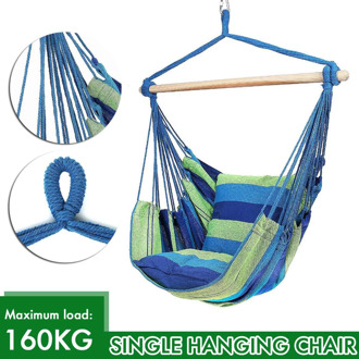 150kg Hammock Garden Hang Lazy Chair Swinging Indoor Outdoor Furniture Hanging Rope Chair Swing Chair Seat bed Travel Camping