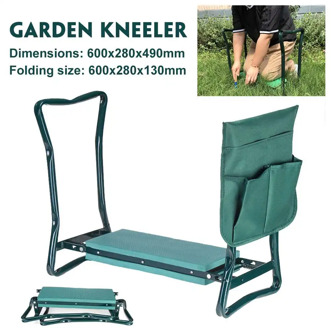 150kg Load Garden Kneeler With Handles Folding Stainless Steel Garden Stool With EVA Kneeling Pad Gardening Gifts Supply
