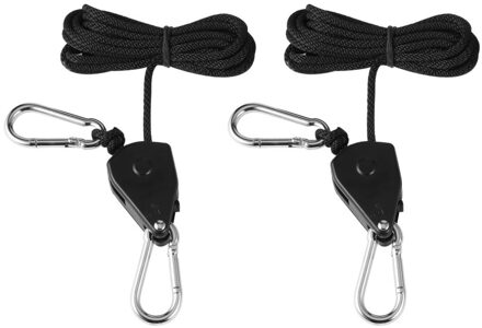 150lbs Belasting 1/8 Groeien Licht Touw Ratchet Lichten Lifters Reflector Hangers Voor Reflector Kap Aquarium Led Plant Grow Tent