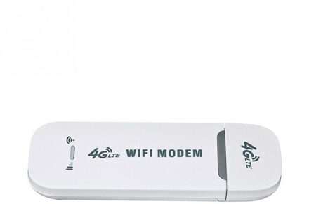 150Mbps 4G Lte High Speed Router Netwerkkaart Dongle Unlocked Usb Draadloze Wifi Modem Adapter wit