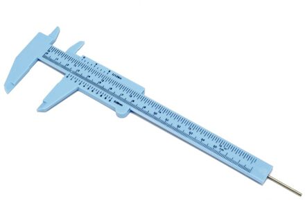 150Mm/6 "Koolstofvezel Digitale Schuifmaat 100Mm/4Inch Plastic Schuifmaat Gauge Elektronische Plastic remklauw Slider Heerser Gauge plastic blauw