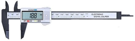 150Mm Lcd Digitale Elektronische Schuifmaat Gauge Micrometer Meten Elektronische Schuifmaat Ruler Meetinstrumenten zilver