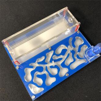 150Mm X 110Mm Reageerbuis Vocht Grote Ruimte Mier Nest ,Ant Farm Acryl, insect Mieren Villa Huis Mieren Ecologische Workshop blauw