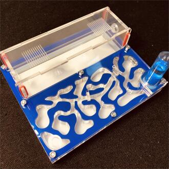 150Mm X 110Mm Reageerbuis Vocht Grote Ruimte Mier Nest ,Ant Farm Acryl, insect Mieren Villa Huis Mieren Ecologische Workshop deepblue