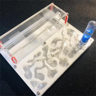 150Mm X 110Mm Reageerbuis Vocht Grote Ruimte Mier Nest ,Ant Farm Acryl, insect Mieren Villa Huis Mieren Ecologische Workshop wit