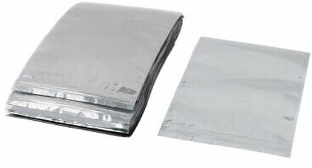 150mm x 200mm Silver Tone Hersluitbare Zip Lock Anti Statische Zak 100 Pcs