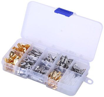 150Pcs 6.3Mm 2.8Mm 4.8Mm 4.0Mm Mannelijke Vrouwelijke Auto Spade Connector Splice Crimp Draad Terminals Voor motorfiets Fiets Auto