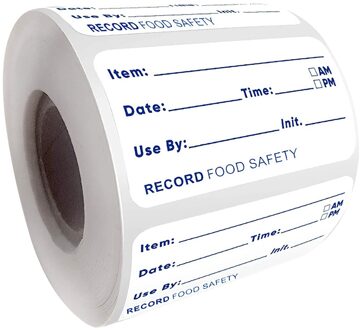 150Pcs/Roll Keuken Sticker Koelkast Vriezer Voedsel Opslag Datum Inhoud Label Inhoud Etiketten Voor Container Bag Jar Verpakking