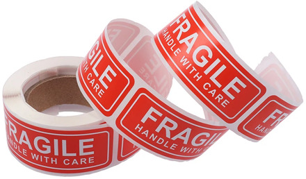 150Pcs/Roll New 1 x 3 inch Fragile Label Stickers Handle with Care Thank You Warning Signs Tags