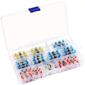 150Pcs Solder Seal Draad Connectors Kit Krimpkous Stootverbinders Waterdicht En Geïsoleerde Elektrische Draad Terminals Waterdicht