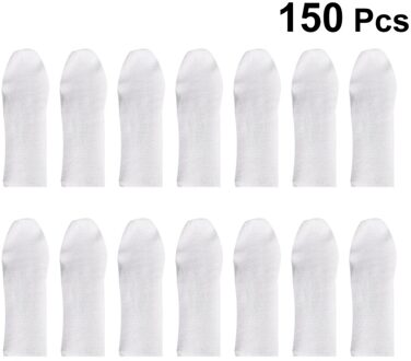 150Pcs Wegwerp Vinger Cover Praktische Vinger Beschermende Mouwen Ademend Vingertop Cover (Wit)