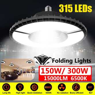 150W/300W E27 Led Garage Licht Plafond Verlichting Opvouwbare Led High Bay Industriële Lamp Voor Garage Werkplaats kelder