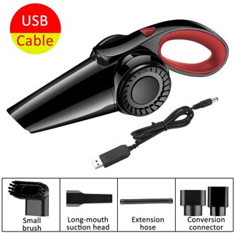 150W Auto Stofzuiger 12V 8500Pa Handheld Draadloze/Auto Plug Super Zuig Nat/Droog Vacuüm cleaner 33000Rpm Voor Car Home wit