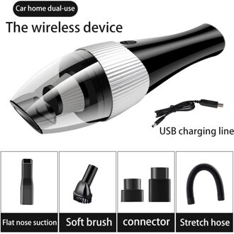 150W Auto Stofzuiger Draadloze Handheld Stofzuiger 12V Draagbare Mini Auto Stofzuiger Voor Auto Hoge Zuigkracht nat En Droog zwart