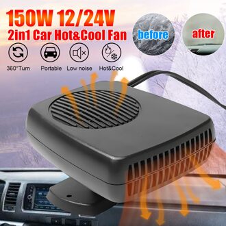 150W Dc 12/24 Auto Verwarming En Koeling 2 In 1 Auto Heater Verwarming Cool Auto Fan Voorruit Window voorruitverluchting Ontdooier Low Noise 24V 200W