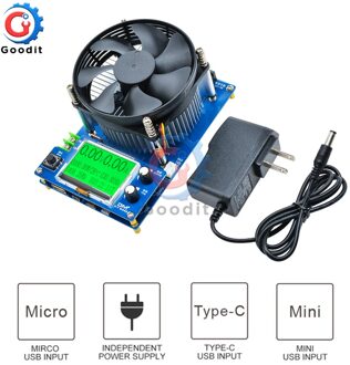 150W Digitale Batterij Capaciteit Tester Voltmeter Verstelbare Constante Stroom Elektronische Belasting Charger USB Ameter meter Indicator