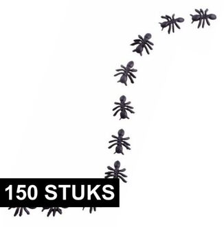 150x Plastic mieren van 1,5 cm - Halloween/horror decoratie/versiering - Insecten/mieren