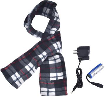 150X14cm Elektrische Verwarming Sjaal Sjaals Fleece Gezellige Warme Sjaal Verwarming Winter Deken Met Batterij Box Usb Elektrische Sjaal groen