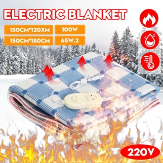 150X180Cm 220V Elektrische Deken Temperatuur Verstelbare Verwarming Deken Tapijten Verwarmde Mat Winter Dubbele Body Warmer Bed matras