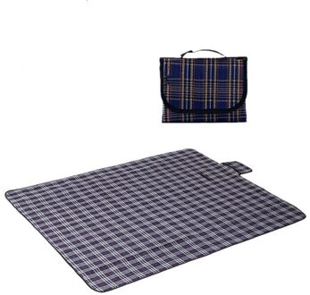 150X200Cm 2Size Vouwen Camping Mat Outdoor Strand Picknick Lichtgewicht Waterdicht Slapen Camping Pad Vochtwerende Plaid Deken blauw / 150x200