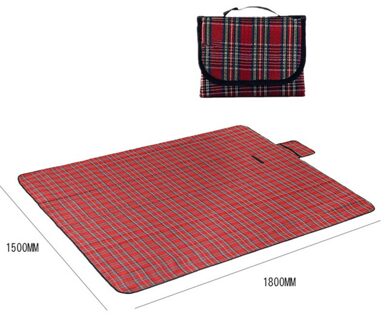 150X200Cm 2Size Vouwen Camping Mat Outdoor Strand Picknick Lichtgewicht Waterdicht Slapen Camping Pad Vochtwerende Plaid Deken rood / 150x200