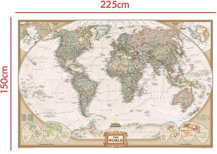150X225 Cm De Wereld Fysieke Kaart Non-woven Kaart Van Belangrijke Rivieren In De Wereld Voor Geografische onderzoek