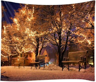 150X230Cm Kerst Wandtapijt Huis Muur Opknoping Doek Achtergrond Doek Xmas Home Decoratie Sprei Muur Tapijt