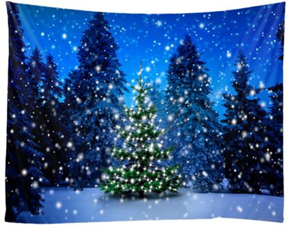 150X230Cm Kerst Wandtapijt Huis Muur Opknoping Doek Achtergrond Doek Xmas Home Decoratie Sprei Muur Tapijt