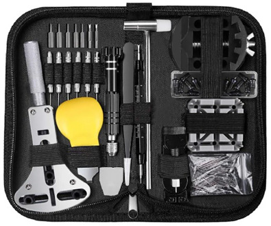 153 Pcs Watch Repair Kit Professional Spring Bar Tool Set,Watch Battery Replacement Tool Kit,Watch Band Link Pin Tool Set