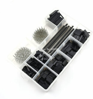 1550 Stks/set 2.54Mm Dupont Connector Kit Pcb Headers Mannelijke Vrouwelijke Pinnen Elektronica Kabel Jumper Draad Pin Header Behuizing
