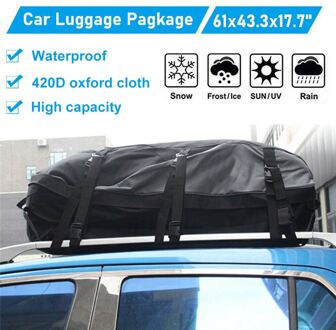 155X110X45cm 420D Oxford Auto Cargo Dak Tas Waterdichte Rooftop Bagage Carrier Opbergtas Reizen Waterdichte Voor Suv 'S