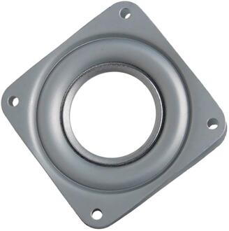 155X155X9 Mm Stijl Lazy Susan Kogellager Metalen Kwartelplaat Rotatie 360 Graden Vierkante Roterende draaitafel