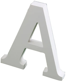 15cm\6" Wooden White English Letters Wood MDF Alphabet Desktop Wall Bedroom Study Living Room Bar Wedding Decoration