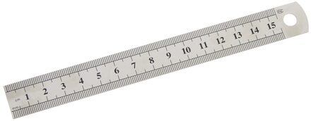15Cm Naaien Voet Naaien Rvs Metaal Rechte Ruler Heerser Tool Precisie Dubbelzijdig Meetinstrument