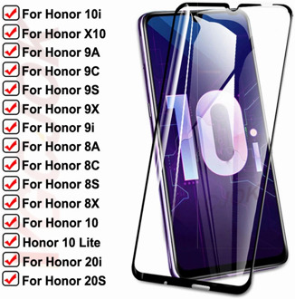 15D Tempered Glass For Huawei honor 10i 9i 20i 20S X10 Protective Glass Honor 10 Lite 8A 8X 8S 8C 9A 9X 9C 9S Screen Safety Film