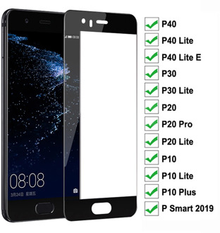 15D Tempered Glass For Huawei P30 P40 Lite E P20 Pro Screen Protector Huawei P10 Plus Lite P Smart 2019 Protective Glass Film