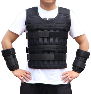 15Kg Laden Gewogen Vest Verstelbare Voor Boksen Training Workout Fitness Apparatuur Vest Zand Kleding Training Gewicht Vest