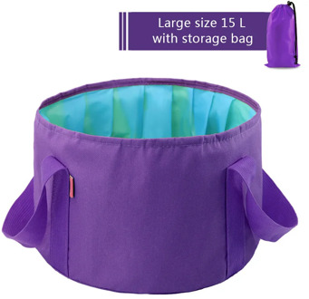 15L Outdoor Beach Travel Folding Camping Washbasin Basin Bucket Bowl Wash Fishing Sink Water Bucket Bag For Kids Beach toys