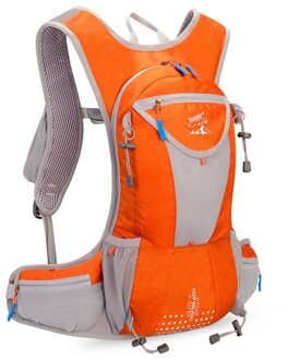 15L Outdoor fietsen Running Water Hydratatie rugzak fiets bag Rugzakken Wandelen Lichtgewicht Sport Bag 2L WATERZAK oranje